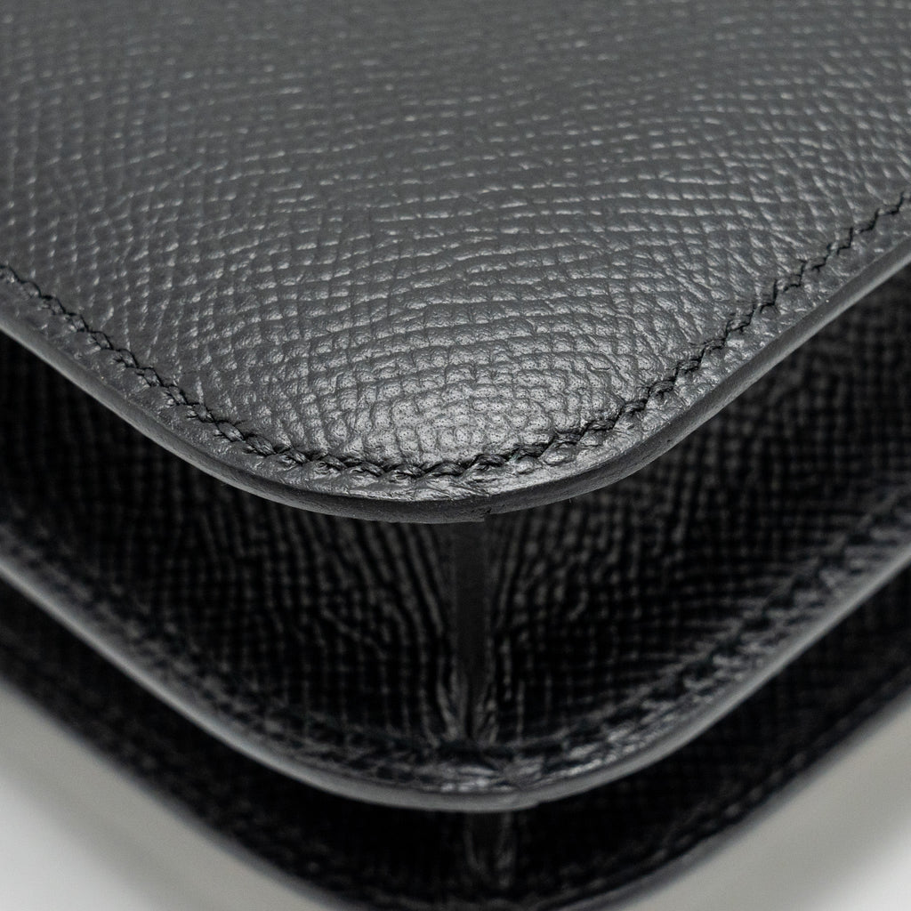 HERMES MINI CONSTANCE EPSOM BLACK RGHW
