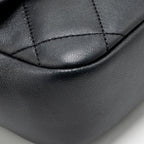 Chanel Loop Top Handle Flap Bag Lambskin Black GHW