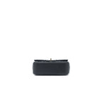 CHANEL TOP HANDLE MINI RECTANGULAR FLAP BAG LAMBSKIN BLACK LGHW (MICROCHIP)