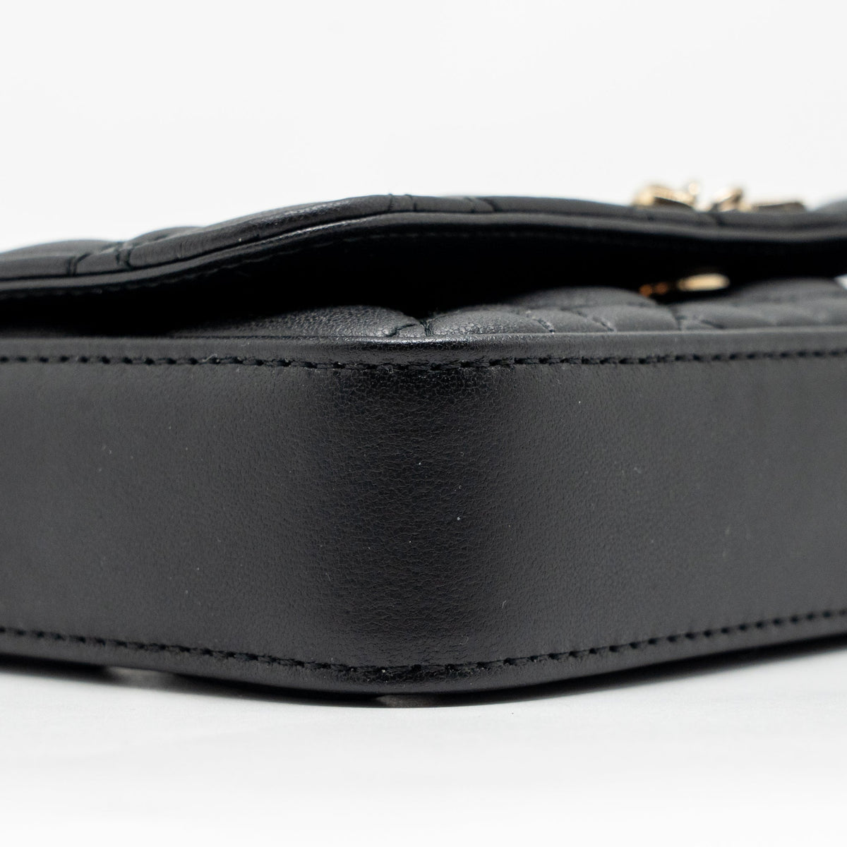 DIOR MY DIOR - DIOR TALK PHONE POUCH LAMBSKIN BLACK LGHW