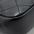 Chanel Loop Top Handle Flap Bag Lambskin Black GHW