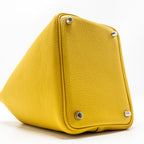 Hermes Picotin 18 Lock Bag Clemence Sun SHW