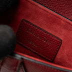 DIOR MINI SADDLE BAG GRAINED CALFSKIN RED GHW