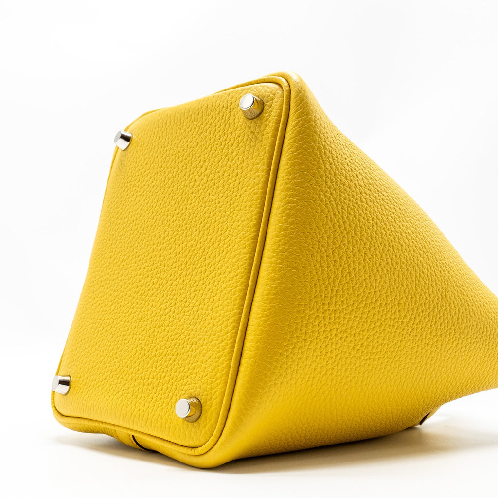 Hermes Picotin 18 Lock Bag Clemence Sun SHW