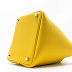 Hermes Picotin 18 Lock Bag Clemence Sun SHW