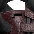 Hermes birkin 25 0G Rouge Sellier togo leather SHW