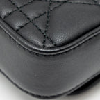DIOR MY DIOR - DIOR TALK PHONE POUCH LAMBSKIN BLACK LGHW