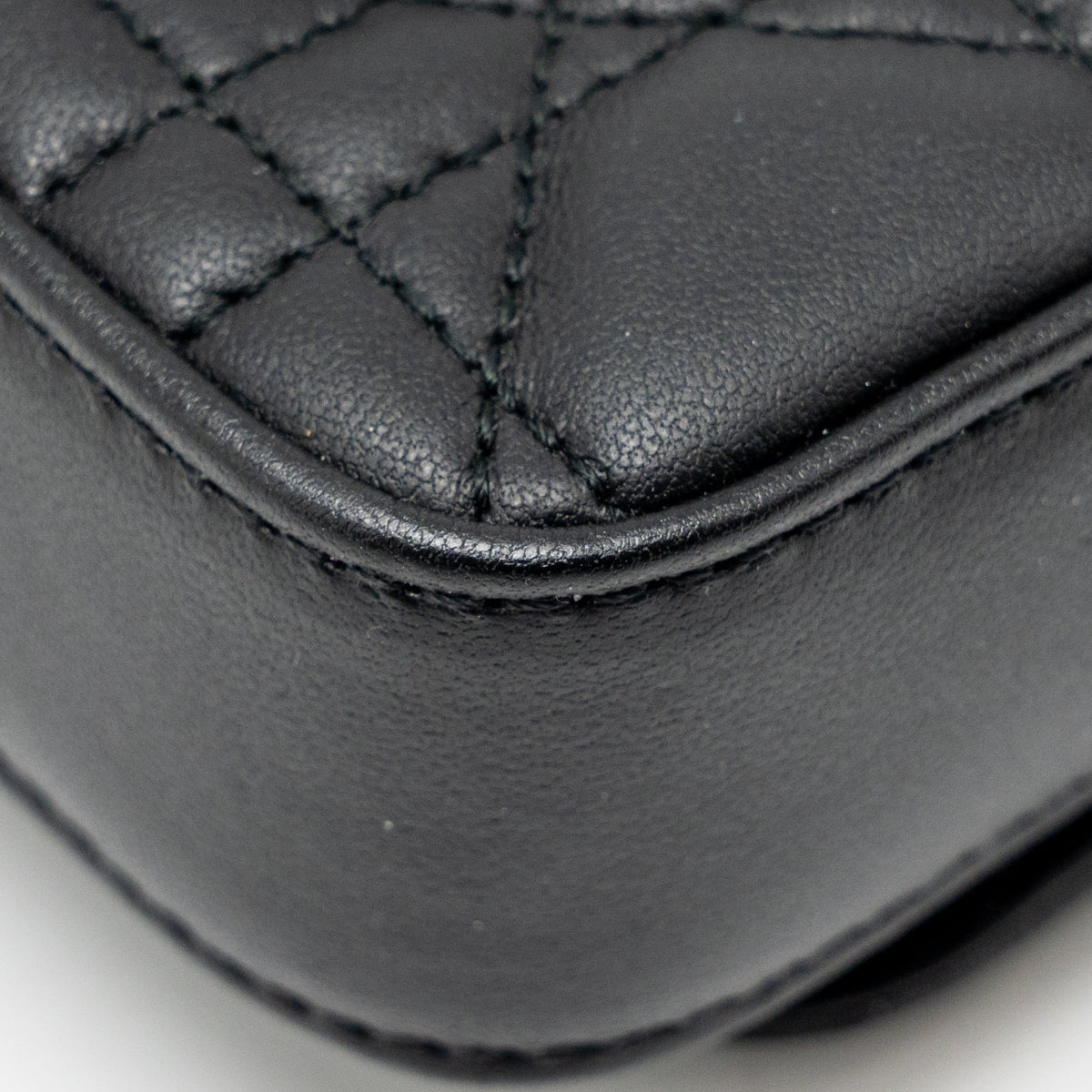 DIOR MY DIOR - DIOR TALK PHONE POUCH LAMBSKIN BLACK LGHW