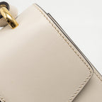 Gucci Medium Sylvie Shoulder Bag Calfskin White GHW