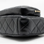CHANEL 25C CAMERA BAG LAMBSKIN BLACK LGHW (MICROCHIP)