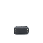 CHANEL MINI COCO HANDLE CAVIAR BLACK/BURGUNDY HANDLE LGHW