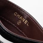 CHANEL CLASSIC CARD HOLDER CAVIAR BLACK GHW (MICROCHIP)