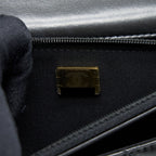 CHANEL 22K GOLD PILLAR WALLET ON CHAIN LAMBSKIN BLACK GHW