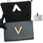 LOUIS VUITTON TWIST MM EPI BLACK GHW