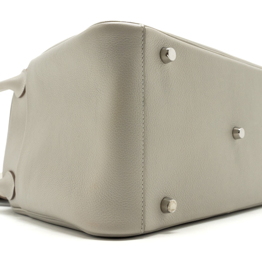 Hermes Lindy 30 Evercolor Gris Pearl SHW