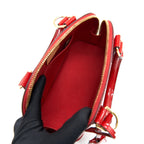 LOUIS VUITTON ALMA BB IN PATENT LEATHER RED