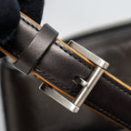 LOUIS VUITTON MESSENGER SHOULDER BAG LEATHER DARK GREY SHW