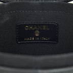 CHANEL SMALL VANITY WITH CHAIN LAMBSKIN BLACK LGHW