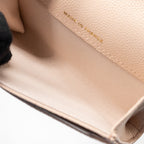 CHANEL CLASSIC FLAP CARD HOLDER CAVIAR LIGHT BEIGE LGHW