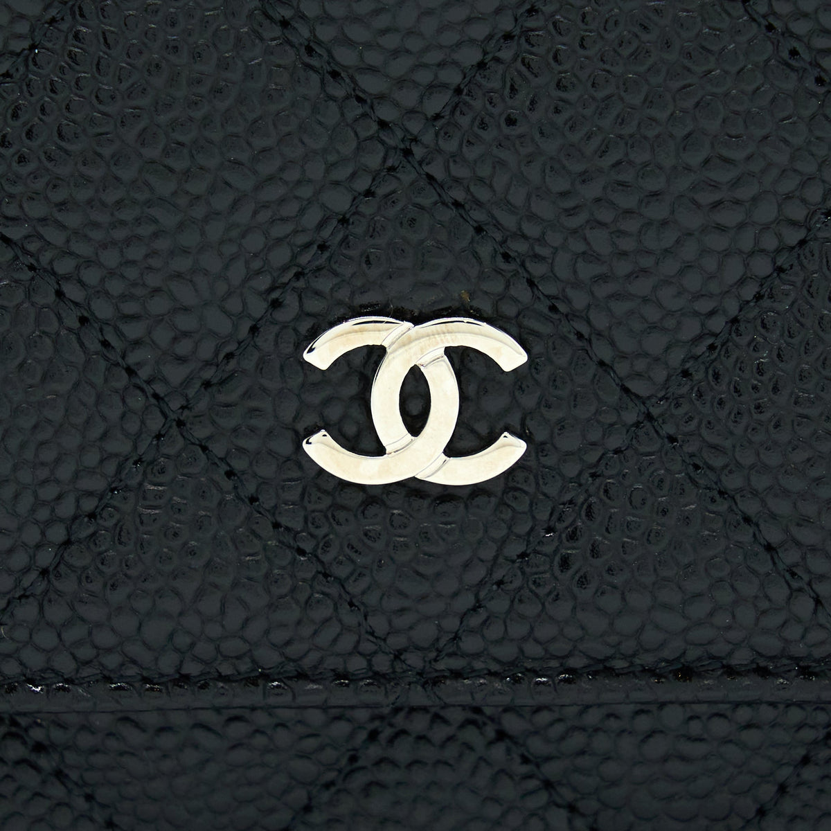 CHANEL CLASSIC WALLET ON CHAIN CAVIAR BLACK SHW