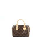 LOUIS VUITTON SPEEDY BANDOULIERE 20 MONOGRAM CANVAS BLACK STRAP GHW (NEW VERSION)