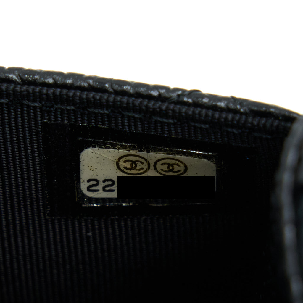 CHANEL CLASSIC WALLET ON CHAIN CAVIAR BLACK SHW