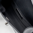 CHANEL SMALL BOY BAG CAVIAR BLACK RUTHENIUM HARDWARE (MICROCHIP)