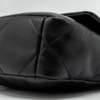 CHANEL SMALL 19 BAG LAMBSKIN BLACK MULTICOLOR HARDWARE