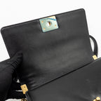 CHANEL MEDIUM BOY BAG LAMBSKIN BLACK GHW