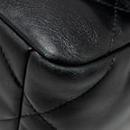 CHANEL SMALL 19 BAG LAMBSKIN BLACK MULTICOLOR HARDWARE