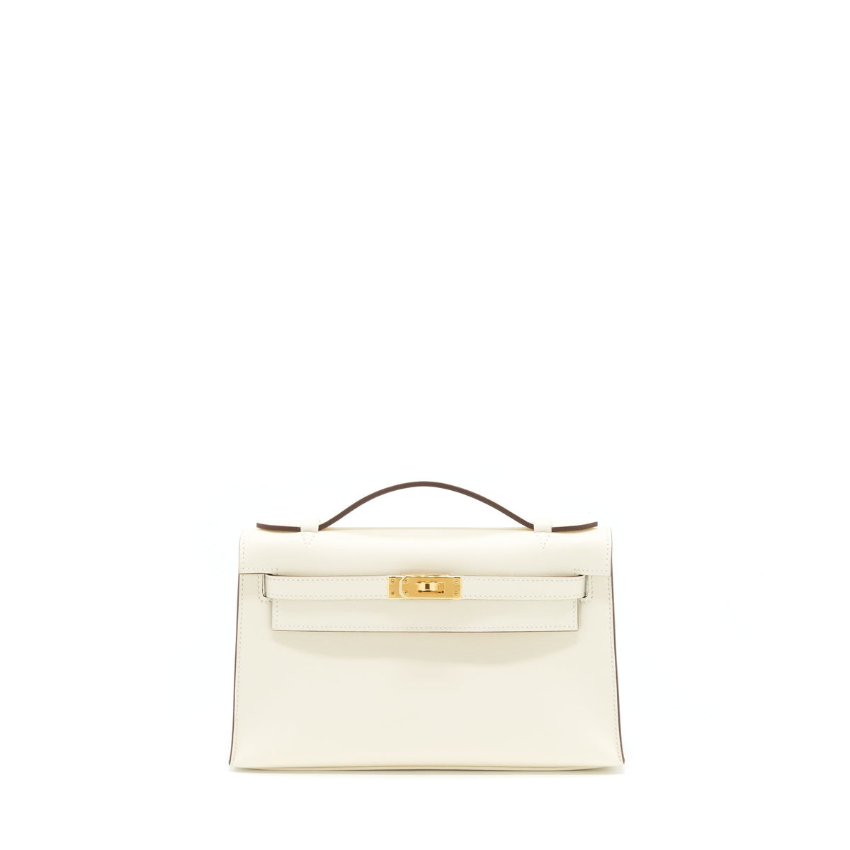 HERMES KELLY POCHETTE SWIFT NATA GHW