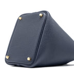 HERMES PICOTIN 18 LOCK BAG CLEMENCE BLUE NUIT GHW