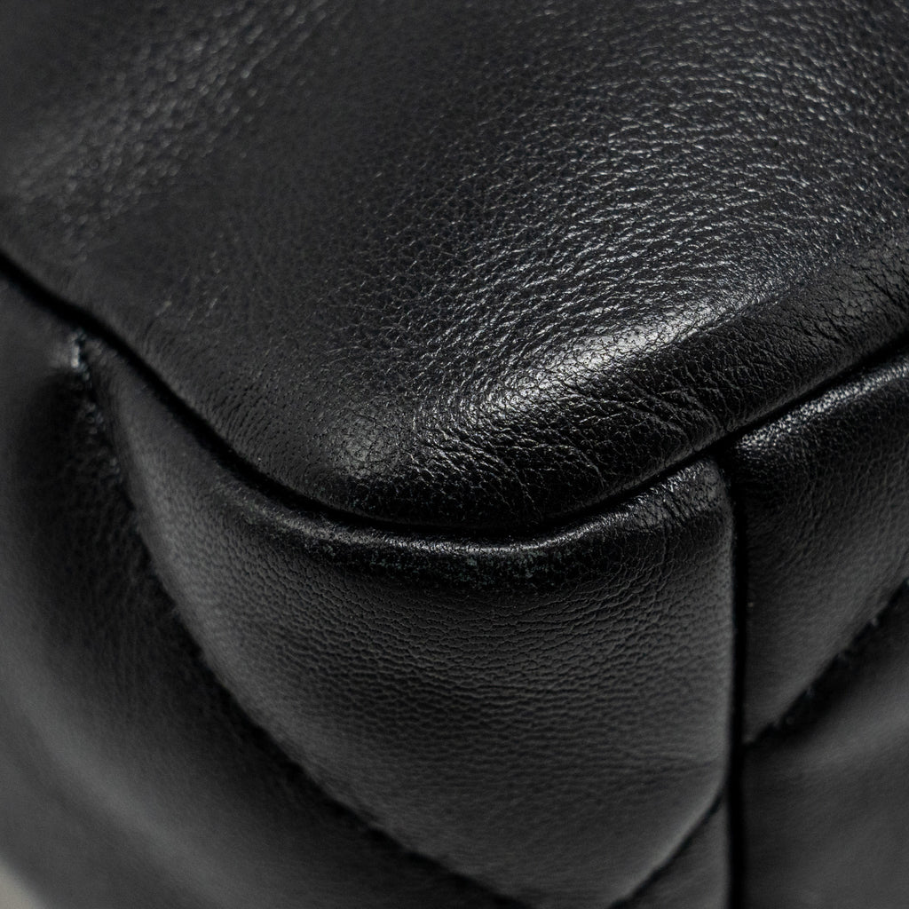 CHANEL SMALL 19 BAG LAMBSKIN BLACK MULTICOLOR HARDWARE