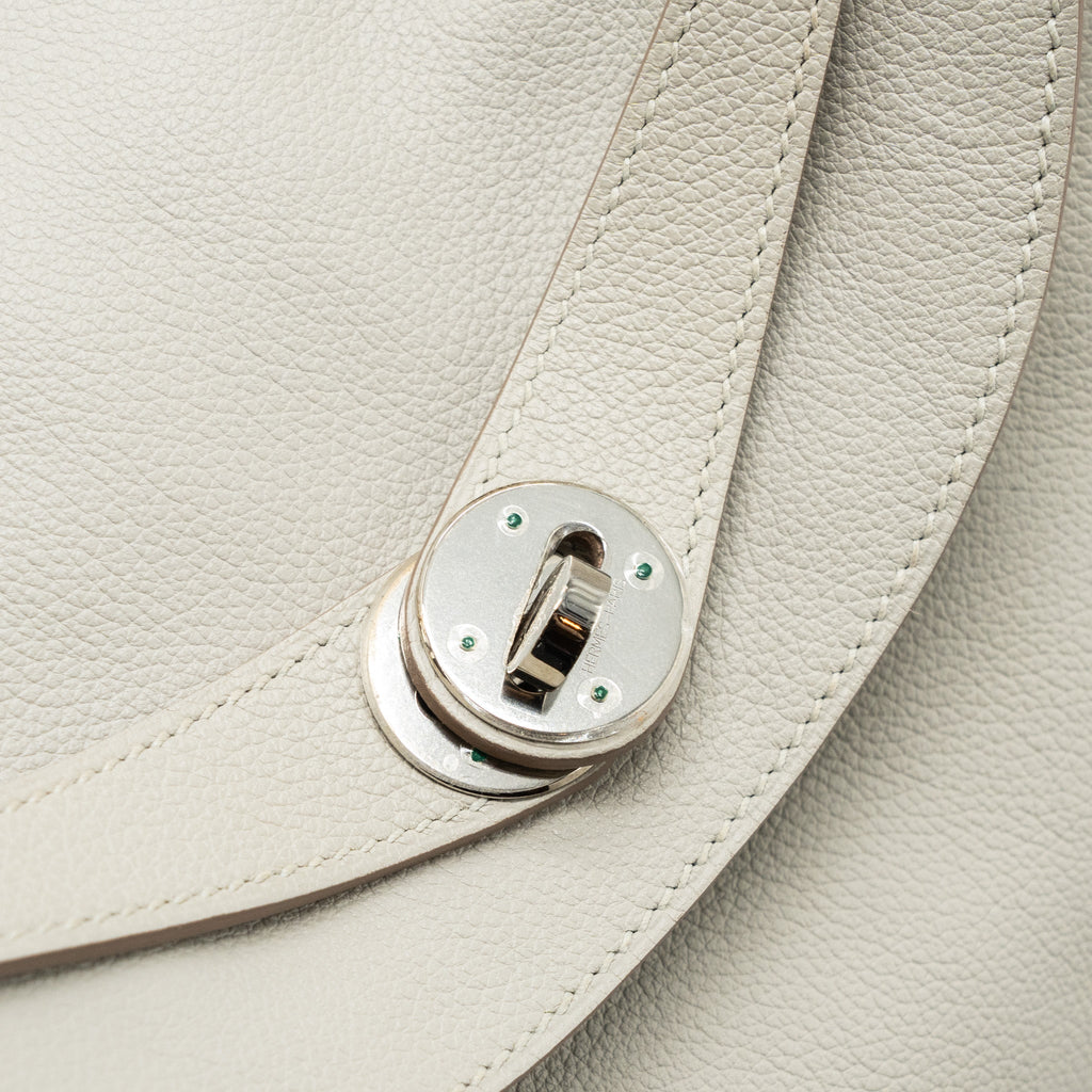 Hermes Lindy 30 Evercolor Gris Pearl SHW