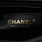 CHANEL MINI 2.55 REISSUE FLAP BAG AGED CALFSKIN BLACK BRUSHED GHW (MICROCHIP)