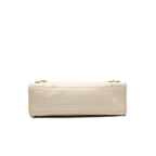 BALENCIAGA SMALL METALLIC EDGE CITY BEIGE GHW