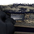 DIOR SMALL BOOK TOTE TOILE DE JOUY NAVY