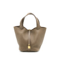 Hermes Picotin 22 Lock Bag Clemence Etoupe GHW