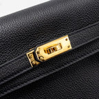 Hermes Kelly 25 Togo Black GHW