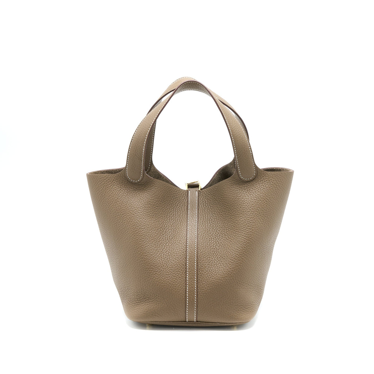 Hermes Picotin 22 Lock Bag Clemence Etoupe GHW