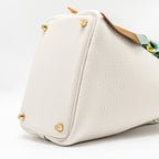 HERMES PICOTIN 18 LOCK BAG CLEMENCE GRIS PALE GHW