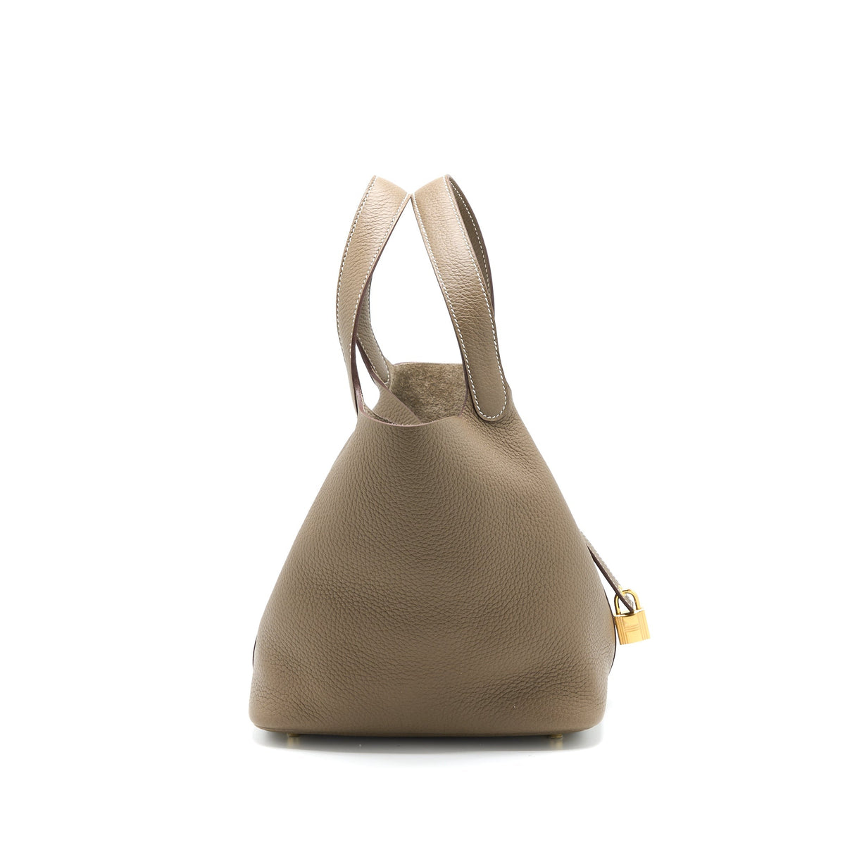 Hermes Picotin 22 Lock Bag Clemence Etoupe GHW