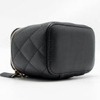 CHANEL CLASSIC SMALL VANITY WITH CHAIN CAVIAR BLACK LGHW