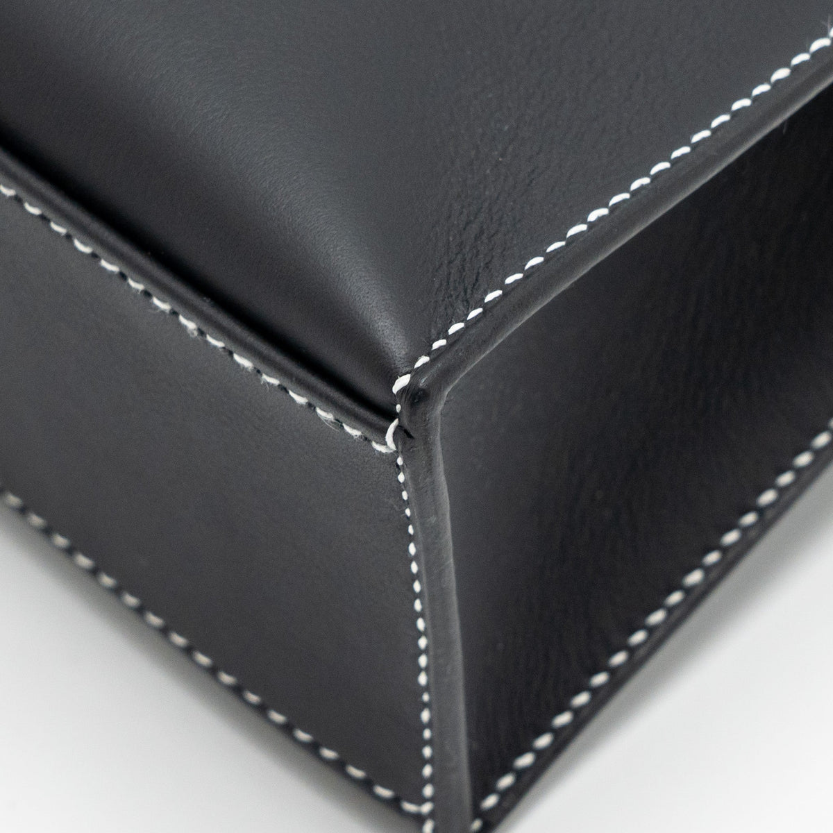 HERMES KELLY POCHETTE SPECIAL ORDER SWIFT BLACK/ GRIS PERLE SHW