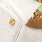 Hermes Picotin 18 Lock Bag Clemence Gris Pale GHW