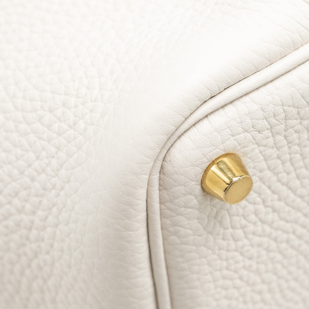 Hermes Picotin 18 Lock Bag Clemence Gris Pale GHW