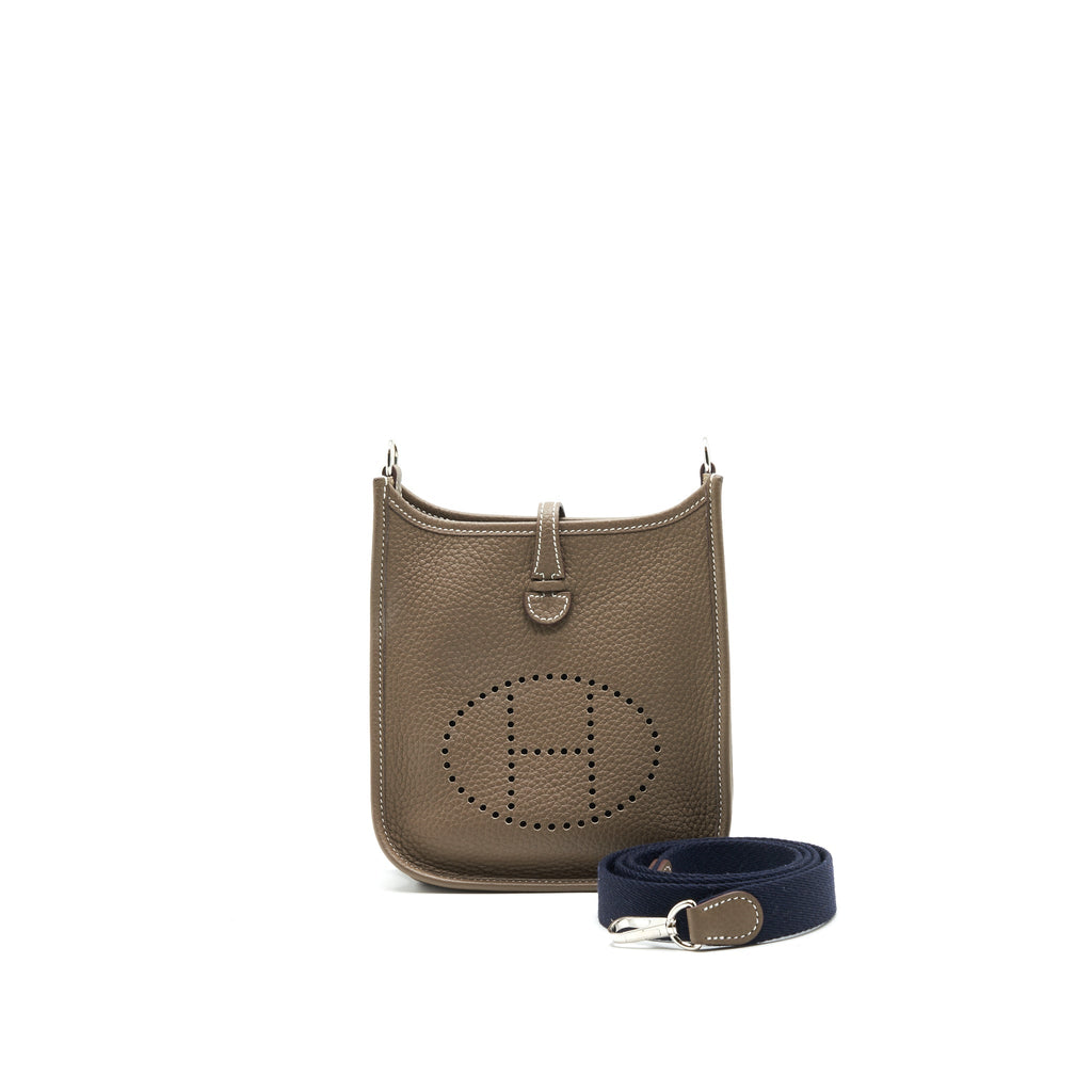 Hermes Mini Evelyne Etoupe SHW