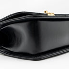 CHANEL GOLD CRUSH FLAP BAG CALFSKIN BLACK GHW (MICROCHIP)