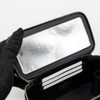 CHANEL LONG VANITY CASE WITH CHARMS CHAIN CALFSKIN BLACK LGHW (MICROCHIP)