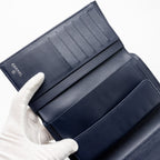 CHANEL CLASSIC FLAP LONG WALLET CAVIAR DARK BLUE SHW